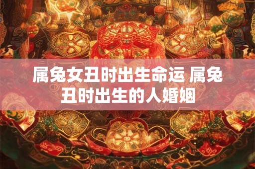 属兔女丑时出生命运 属兔丑时出生的人婚姻