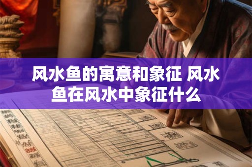 风水鱼的寓意和象征 风水鱼在风水中象征什么