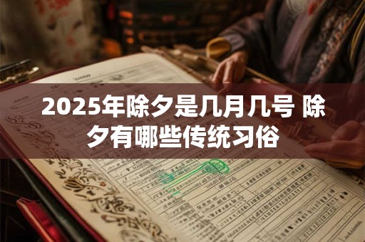 2025年除夕是几月几号 除夕有哪些传统习俗