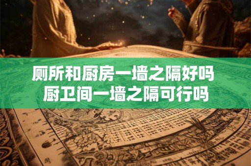 厕所和厨房一墙之隔好吗 厨卫间一墙之隔可行吗