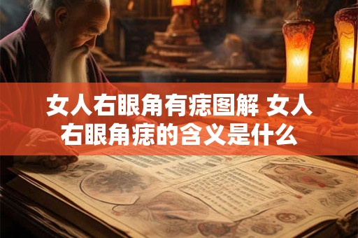 女人右眼角有痣图解 女人右眼角痣的含义是什么