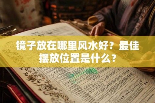 镜子放在哪里风水好？最佳摆放位置是什么？