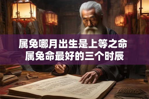属兔哪月出生是上等之命 属兔命最好的三个时辰