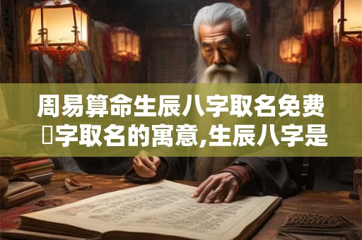 周易算命生辰八字取名免费 垳字取名的寓意,生辰八字是什么 周易算命生辰八字取名免费 垳字取名的寓意,生辰八字是什么