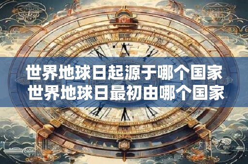 世界地球日起源于哪个国家 世界地球日最初由哪个国家发起 世界地球日起源于哪个国家 世界地球日最初由哪个国家发起