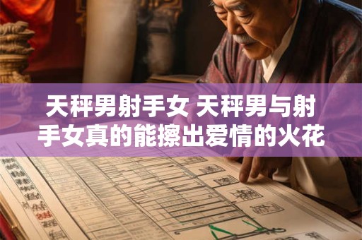 天秤男射手女 天秤男与射手女真的能擦出爱情的火花吗