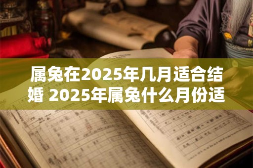 属兔在2025年几月适合结婚 2025年属兔什么月份适合结婚