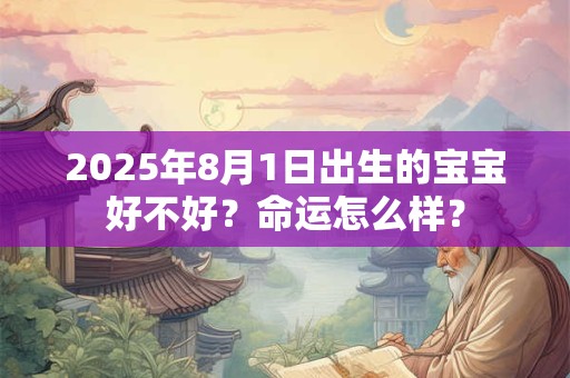 2025年8月1日出生的宝宝好不好？命运怎么样？
