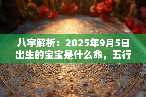 八字解析：2025年9月5日出生的宝宝是什么命，五行缺什么