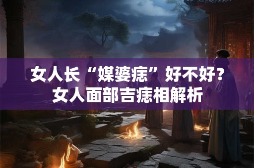 女人长“媒婆痣”好不好？女人面部吉痣相解析