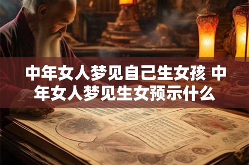 中年女人梦见自己生女孩 中年女人梦见生女预示什么