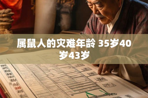 属鼠人的灾难年龄 35岁40岁43岁