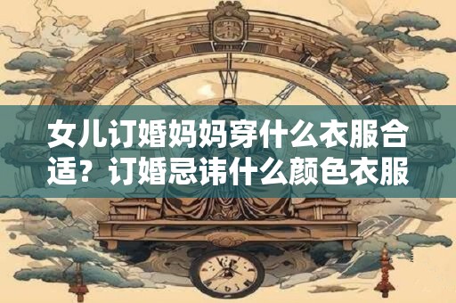 女儿订婚妈妈穿什么衣服合适？订婚忌讳什么颜色衣服？