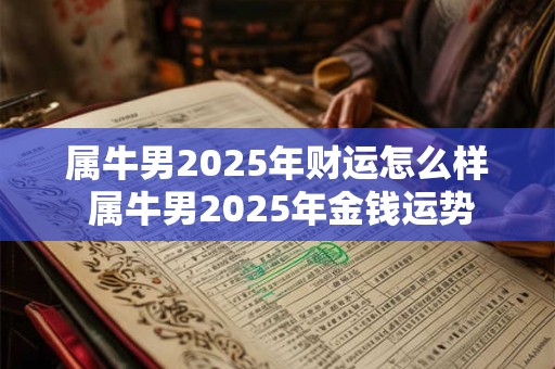 属牛男2025年财运怎么样 属牛男2025年金钱运势