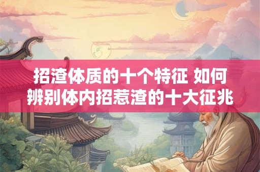 招渣体质的十个特征 如何辨别体内招惹渣的十大征兆