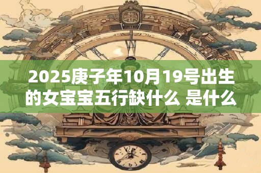 2025庚子年10月19号出生的女宝宝五行缺什么 是什么命