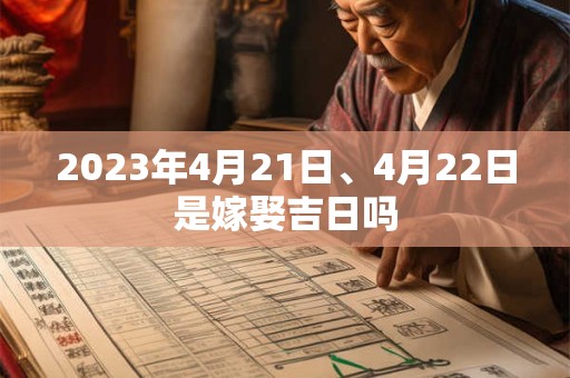 2026年4月21日、4月22日是嫁娶吉日吗