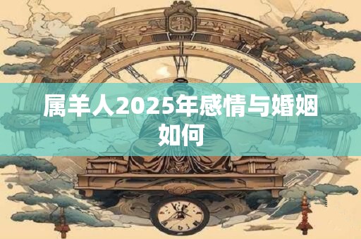 属羊人2025年感情与婚姻如何