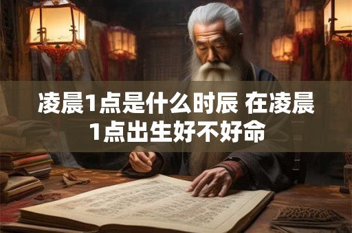 凌晨1点是什么时辰 在凌晨1点出生好不好命 凌晨1点是什么时辰 在凌晨1点出生好不好命