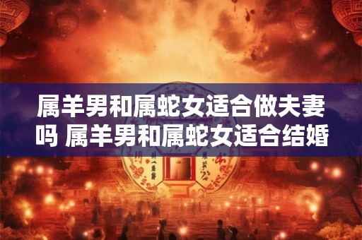 属羊男和属蛇女适合做夫妻吗 属羊男和属蛇女适合结婚吗