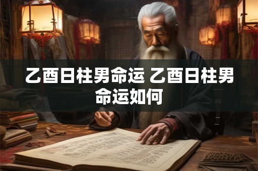 乙酉日柱男命运 乙酉日柱男命运如何