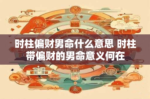 时柱偏财男命什么意思 时柱带偏财的男命意义何在