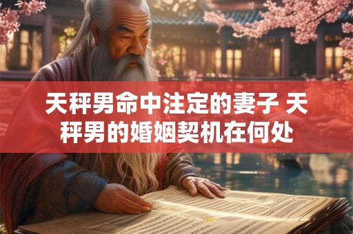 天秤男命中注定的妻子 天秤男的婚姻契机在何处