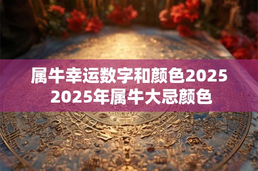 属牛幸运数字和颜色2026 2026年属牛大忌颜色