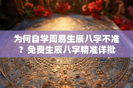 为何自学周易生辰八字不准？免费生辰八字精准详批