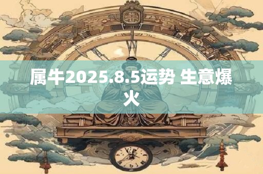 属牛2025.8.5运势 生意爆火