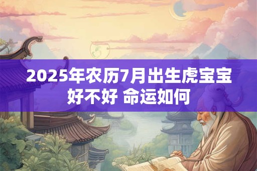 2025年农历7月出生虎宝宝好不好 命运如何