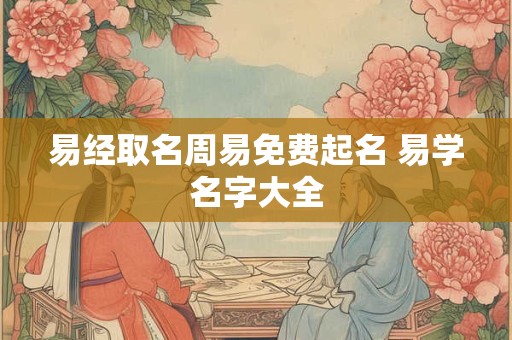 易经取名周易免费起名 易学名字大全 易经取名周易免费起名 易学名字大全