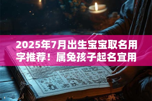 2025年7月出生宝宝取名用字推荐!属兔孩子起名宜用字大全 2025年7月出生宝宝取名用字推荐!属兔孩子起名宜用字大全