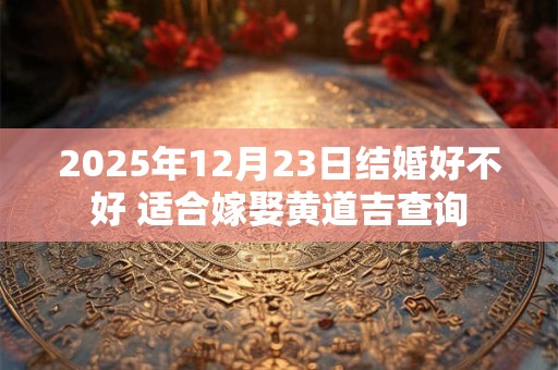 2025年12月23日结婚好不好 适合嫁娶黄道吉查询