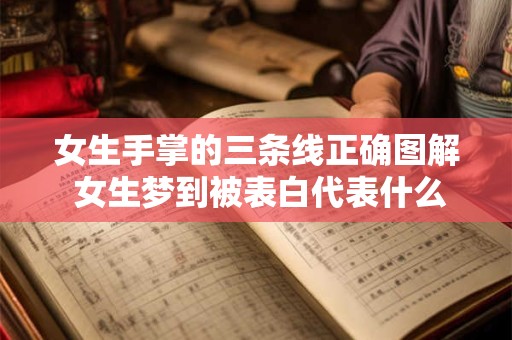 女生手掌的三条线正确图解 女生梦到被表白代表什么