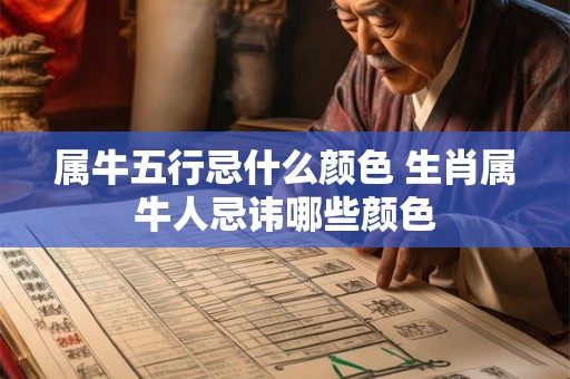 属牛五行忌什么颜色 生肖属牛人忌讳哪些颜色