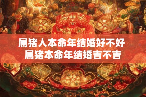 属猪人本命年结婚好不好 属猪本命年结婚吉不吉