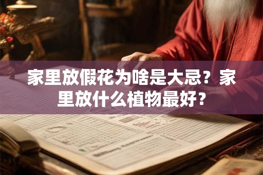 家里放假花为啥是大忌？家里放什么植物最好？