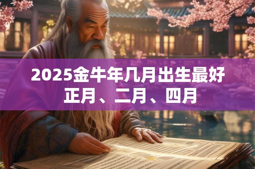 2025金牛年几月出生最好 正月、二月、四月