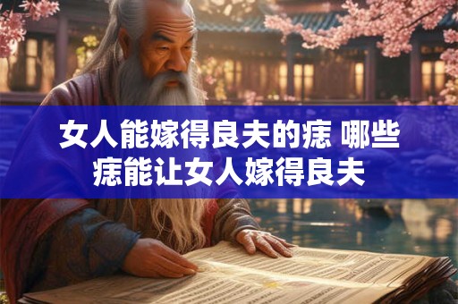 女人能嫁得良夫的痣 哪些痣能让女人嫁得良夫 女人能嫁得良夫的痣 哪些痣能让女人嫁得良夫