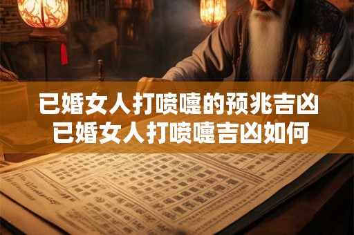 已婚女人打喷嚏的预兆吉凶 已婚女人打喷嚏吉凶如何