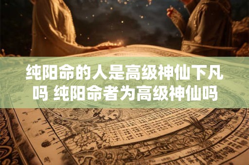 纯阳命的人是高级神仙下凡吗 纯阳命者为高级神仙吗 纯阳命的人是高级神仙下凡吗 纯阳命者为高级神仙吗