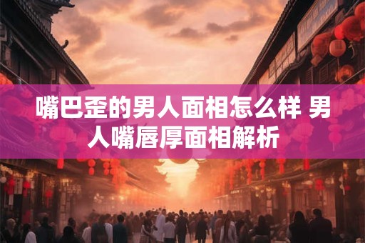 嘴巴歪的男人面相怎么样 男人嘴唇厚面相解析
