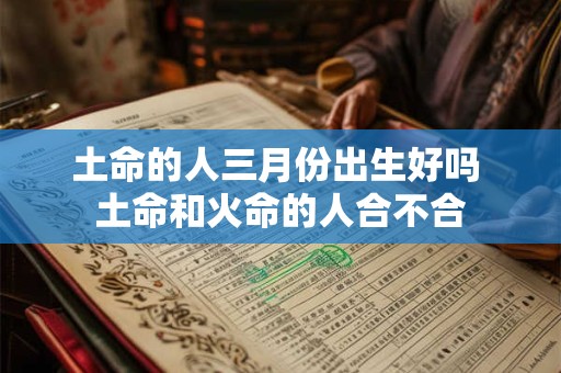 土命的人三月份出生好吗 土命和火命的人合不合