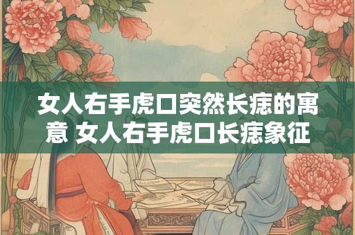 女人右手虎口突然长痣的寓意 女人右手虎口长痣象征何意