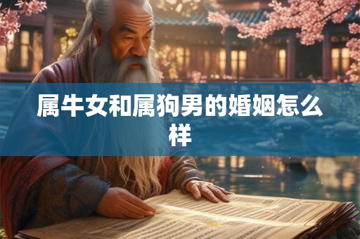 属牛女和属狗男的婚姻怎么样