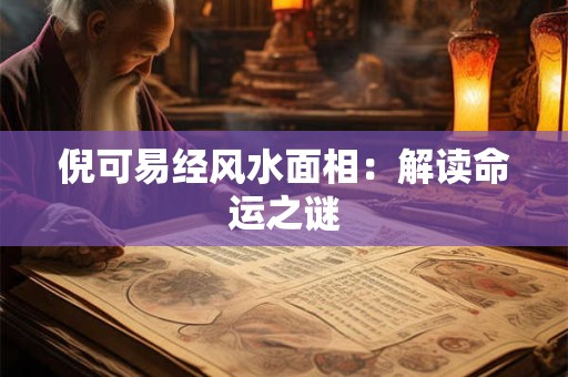 倪可易经风水面相：解读命运之谜