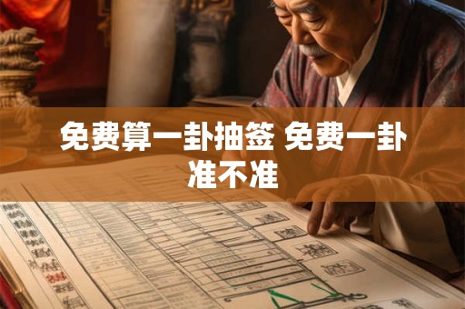 免费算一卦抽签 免费一卦准不准