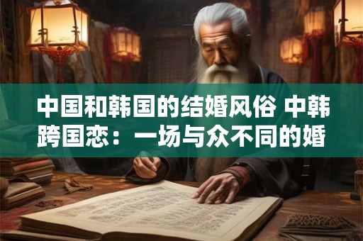 中国和韩国的结婚风俗 中韩跨国恋：一场与众不同的婚礼体验