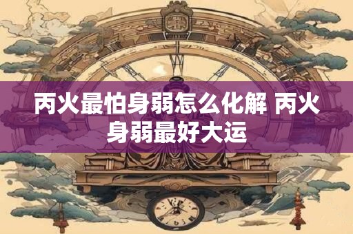 丙火最怕身弱怎么化解 丙火身弱最好大运 丙火最怕身弱怎么化解 丙火身弱最好大运